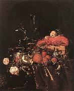 Jan Davidsz. de Heem Still-Life with Fruit Flowers, Glasses oil